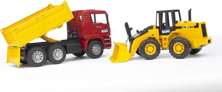 Produktbild Bruder Man Kipplastwagen mit Gelenkradlader
