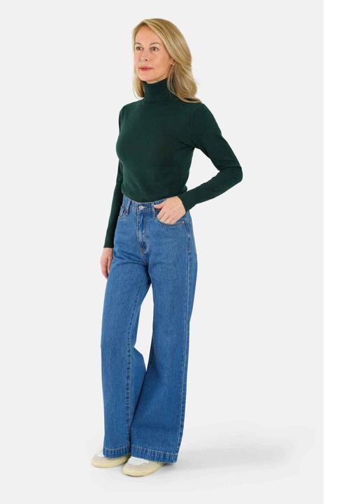 Actual product image F.A.M. Paris 's wide mid-rise cotton jeans fleure (XS)