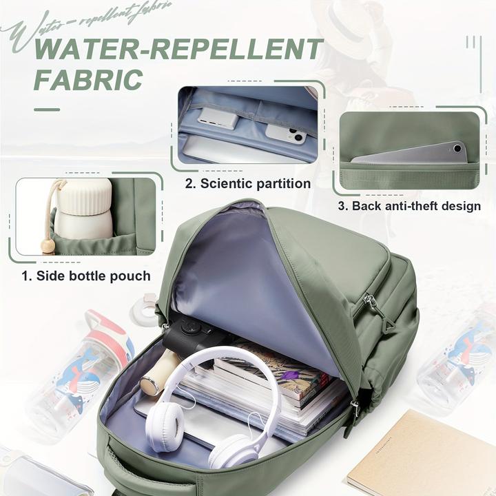 Produktbild Only-Bags.Store Schulrucksack, Schule wasserdicht Buch Tasche, College Laptop Rucksack Reisen Arbeit Tag Tasche