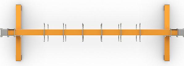 Produktbild eurokraft pro Anschlagmittel-Garderobe (90.80 cm, 186.60 cm)