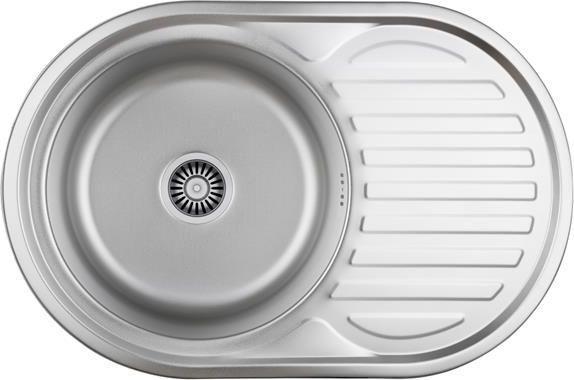 Steiner TOM 211 Steinsteel 1 vasque linière avec siphon sans