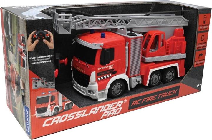 Lexibook CROSSLANDER PRO Remote Control Fire Truck with Ladder, Water Sprayer, Light and Sound Effects