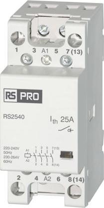 Actual product image Rs Pro Power contactor 230 V coil, 440 V / 25 A 2.2 kW