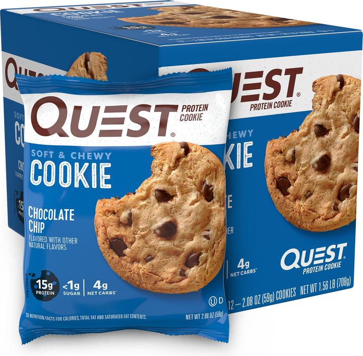 Image du produit Quest Cookie aux protéines (Chocolate, 12 pcs, 59 g)