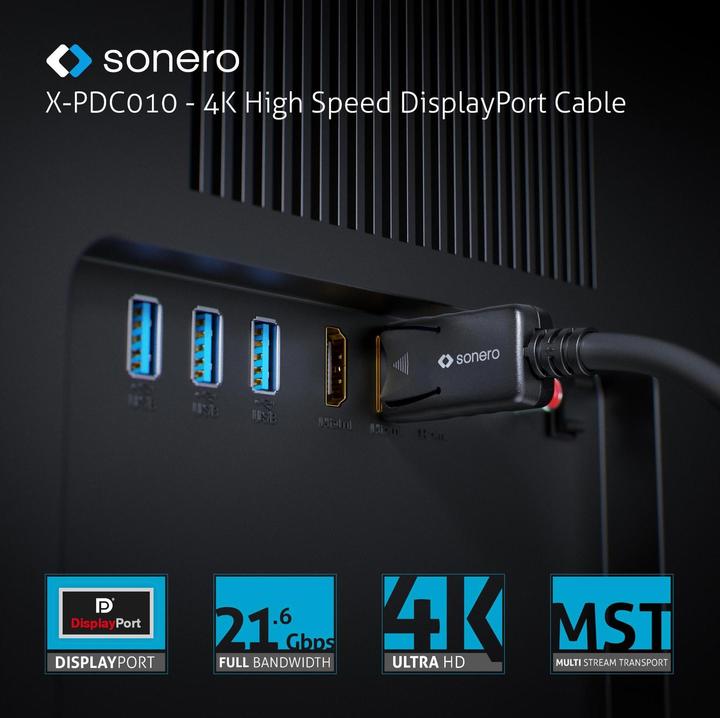 Produktbild Sonero DisplayPort – DisplayPort (1.50 m, DisplayPort)