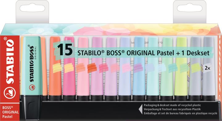 Image du produit STABILO Surligneur BOSS ORIGINAL (Trié, 5 mm, 15 x)