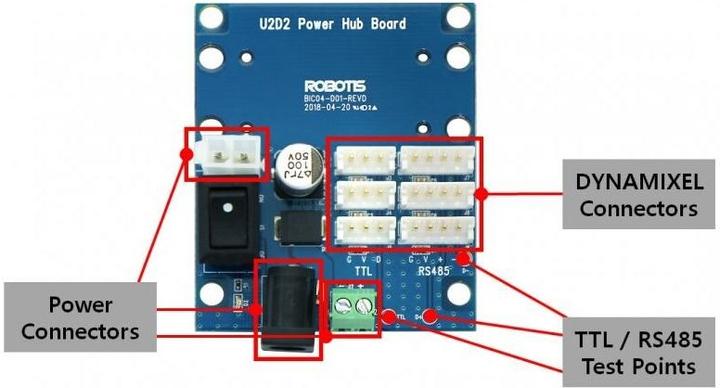 Actual product image Robotis Adapter Board DYNAMIXEL U2D2 Power Hub