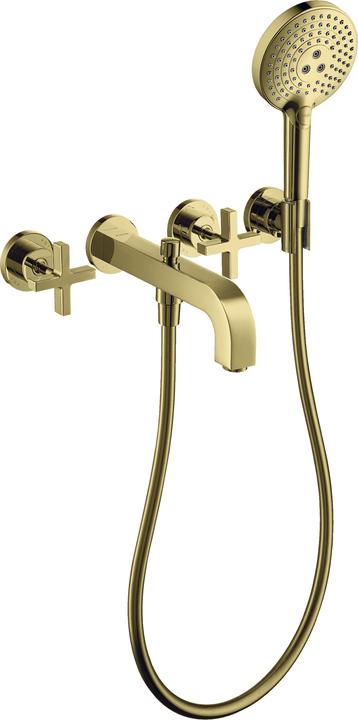 Actual product image Axor hand-sized Citterio 3-hole bath fitting with cross handles
