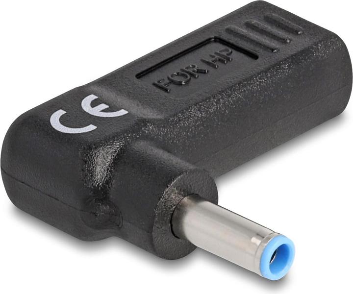 Produktbild Delock Adapter USB-C zu HP 4.5 x 3.0 mm 90° gewinkelt (USB Typ-C, 3.80 cm)