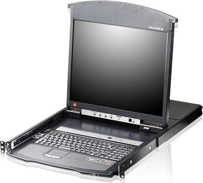Immagine prodotto Aten Switch KVM over IP KL1508AiM, 8 porte, LCD 43cm, VGA, PS/2-USB, DE-Layout