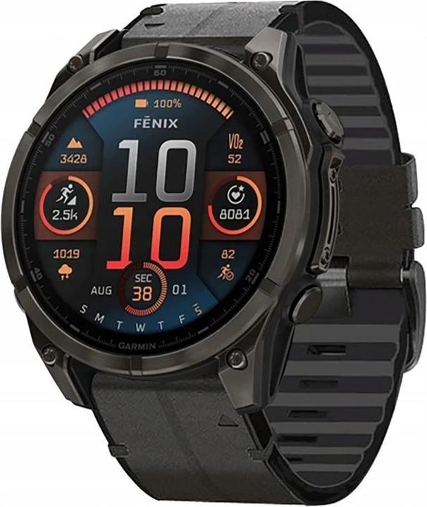 Produktbild Tech-Protect Silicone PU Strap for Garmin Fenix 5X / 5X Plus / 6X / 6X Pro / 7X / 8 (51 mm) - Black