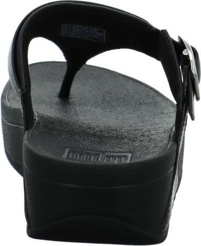 Actual product image Fitflop Lulu Adjustable Leather Toe Post Sandal (36)