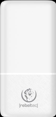 Produktbild Rebeltec powerbank P20 10W 20000mAh weiss (20000 mAh, 10 W, 74 Wh)