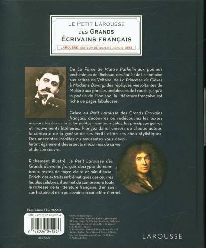 Image du produit Le petit Larousse des grands écrivains français (Français, Mory Catherine)