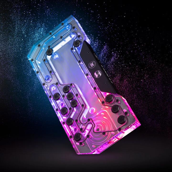 Actual product image EKWB EK-Mana G2 PC-O11D EVO DDC D-RGB Distro Plate - acrylic