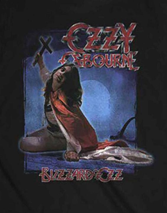 Immagine prodotto Ozzy Osbourne Blizzard Of Ozz Maglietta Elenco delle Tracce Adulto Unisex (M)