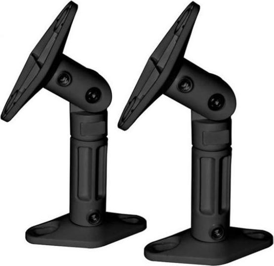 Produktbild Maclean MC-528 speaker mount Table Plastic Black (1 Paar, Wandmontage, Neigbar, Höhenverstellbar)