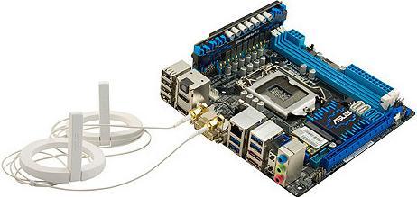 Actual product image ASUS P8Z77-I Deluxe (LGA 1155, Intel Z77, Mini-ITX)