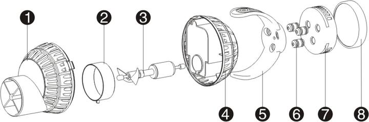 Actual product image SunSun JVP-133 flow pump wavemaker magnetic holder 10000l/h 16W