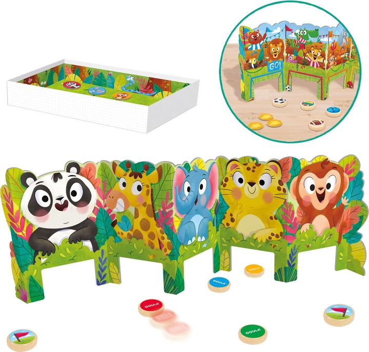 Actual product image Goula Jungle race, d/f/i from 3 years, 2-4 players, 2 games in 1 (German, French, Italian)