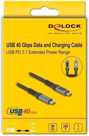 Produktbild Delock USB Typ C – USB Typ C (1 m, USB 4.0, 240 W)