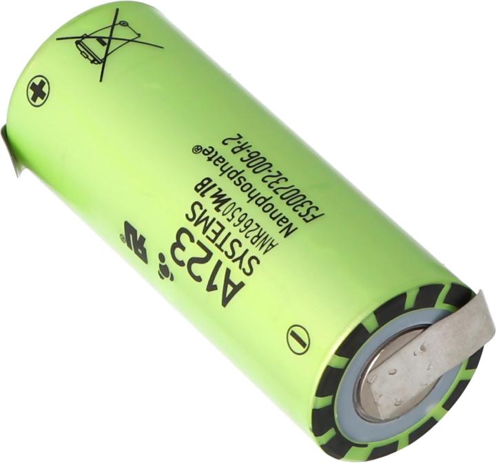 Immagine prodotto A123 Systems Akku ANR26650M1B, mit Lötfahnen Z-Form (1 pz., 2500 mAh)