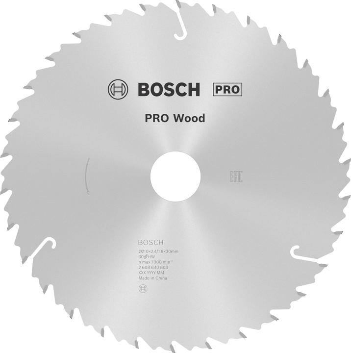 Produktbild Bosch Professional Zubehör PRO Wood Kreissägeblatt, 210 x 2.4 x 30 mm