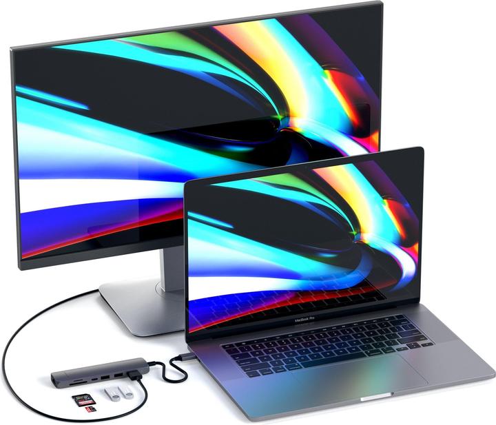 Produktbild Satechi USB-C Slim Multi-port (USB-C, 7 Ports)