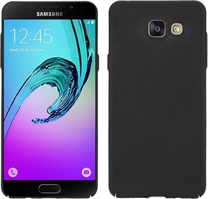Produktbild König Design Handyhülle für Samsung Galaxy A3 (2017) Schutzcase Backcover Bumper Etui Schwarz (Samsung Galaxy A3 (2017))