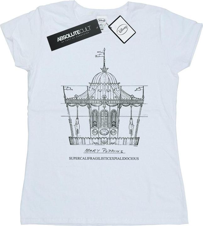 Disney Mary Poppins Carousel Sketch TShirt (M)