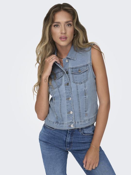 Immagine prodotto Only Gilet in denim con collo alto (S)