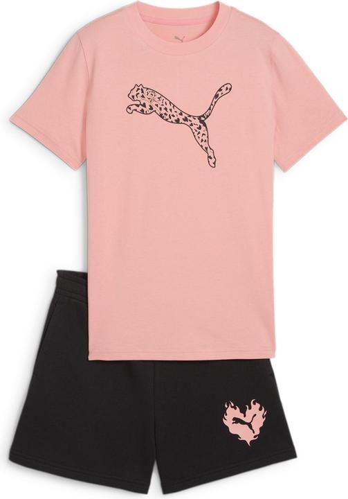 Puma FLAMING LOVE Tee and Shorts Set G (164)
