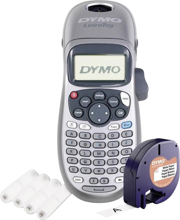 Actual product image Dymo Labelling device LetragTag 100H incl 4 AA batteries
