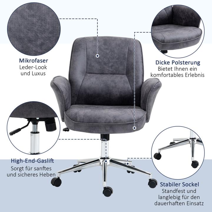Image du produit Homcom Chaise de bureau ergonomique