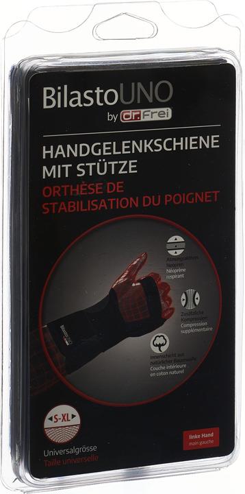 Actual product image Bilasto Uno Left wrist bar with support (One size)