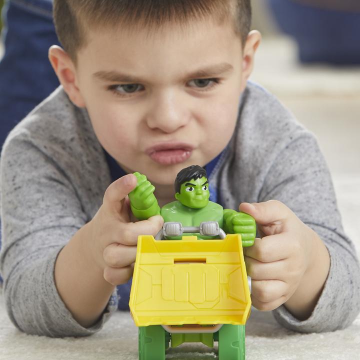 Image du produit Hasbro Marvel Spidey and His Amazing Friends coffret Camion démolisseur de Hulk