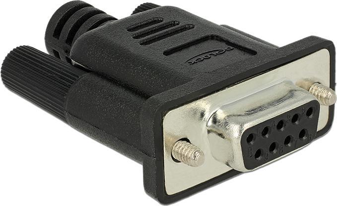 Image du produit Delock Adaptateur RS-232 DB9 femelle Loopback (Sous-D 9, 4.10 cm)