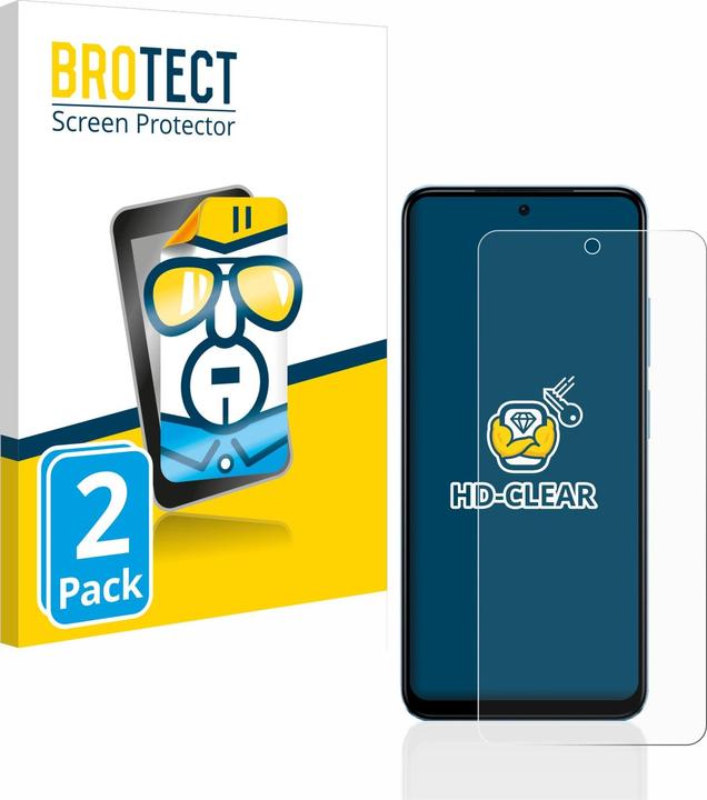 Produktbild BROTECT Schutzfolie Displayschutz Klar (2 Stück, Xiaomi Redmi Note 12S)