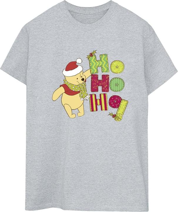 Disney Winnie The Pooh Ho Ho Ho Scarf TShirt (S)