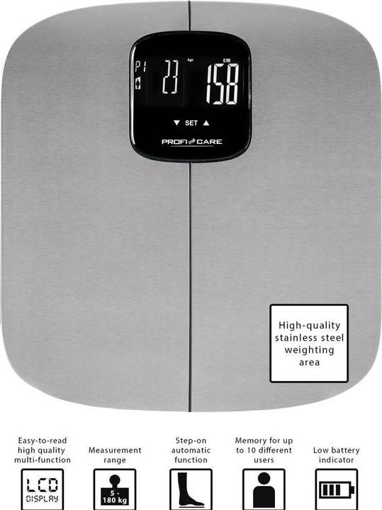 Produktbild Profi-Care Analysewaage PC-PW 3006 FA Wäg (180 kg)