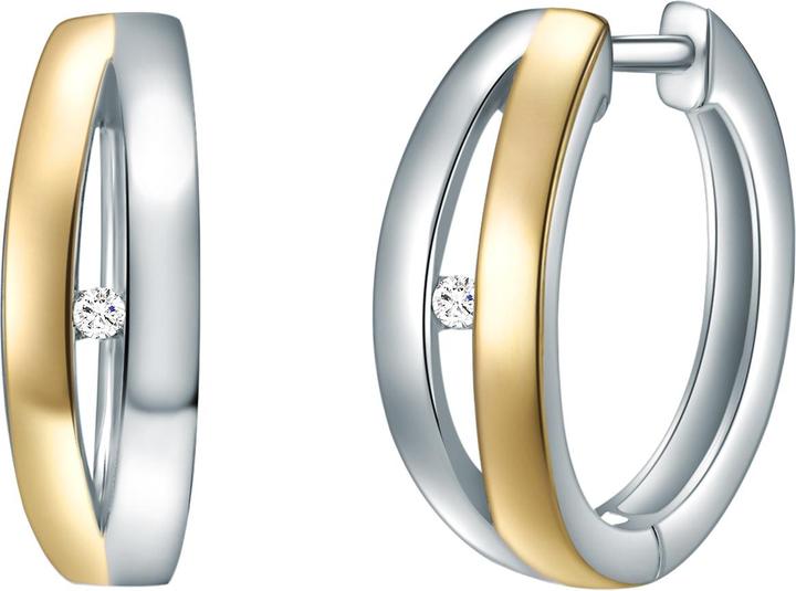 Lulu & Jane Sterling Silber Diamant silber/gelbgold - 33228 (Sterling Silber)