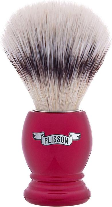 Plisson 1808 Pearl Red & High mountain white fibre shaving brush