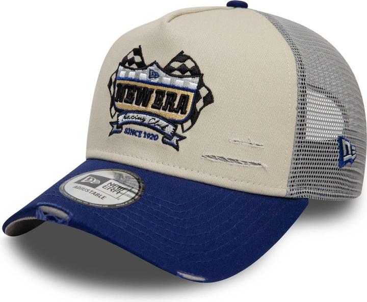 Produktbild New Era Mesh Trucker Cap - Motorsport Racing Beige (One Size)