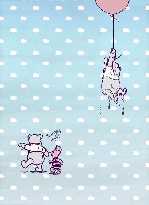 Actual product image Winnie Pooh Piglet (184 x 254 cm)