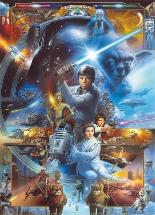 Produktbild Luke Skywalker Collage (184 x 254 cm)