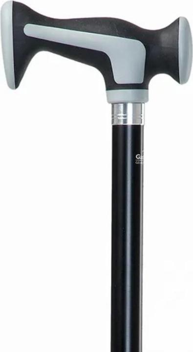 Immagine prodotto Gastrock Bastone da passeggio con cuscinetto ammortizzante con impugnatura soft-escort nero/grigio