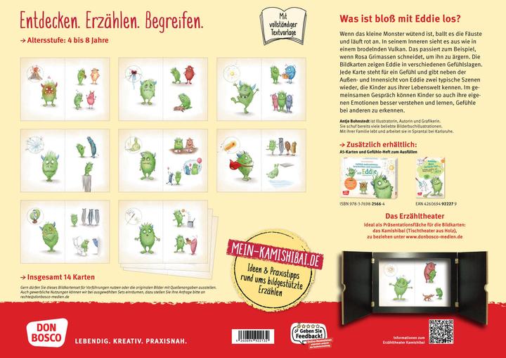 Produktbild Eddie. Gefühle wahrnehmen, erkennen und benennen. Kamishibai Bildkartenset (Deutsch, Antje Bohnstedt, 2024)