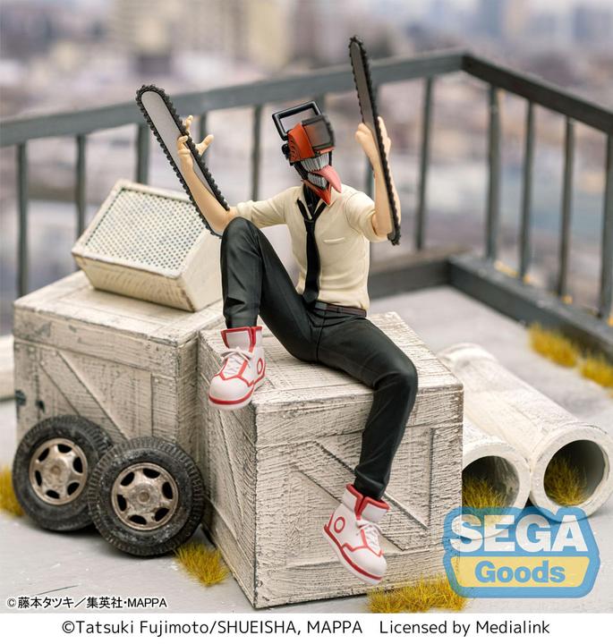 Immagine prodotto Sega Goods CHAINSAW MAN - Uomo con la motosega - Figurina PM che si appollaia 14 cm