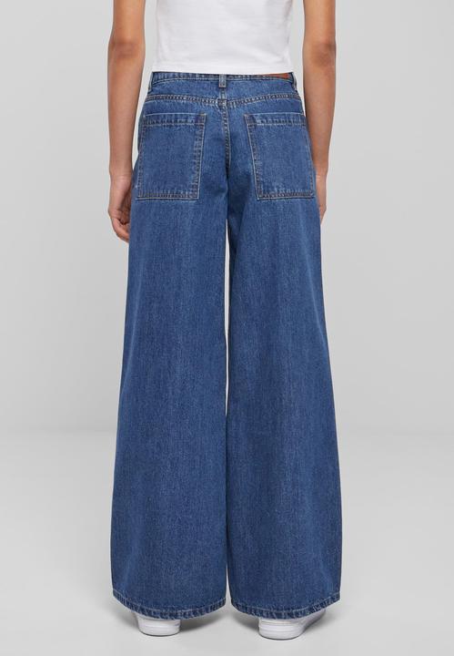 Image du produit Urban Classics Ladies Mid Waist Wide Denim (30)