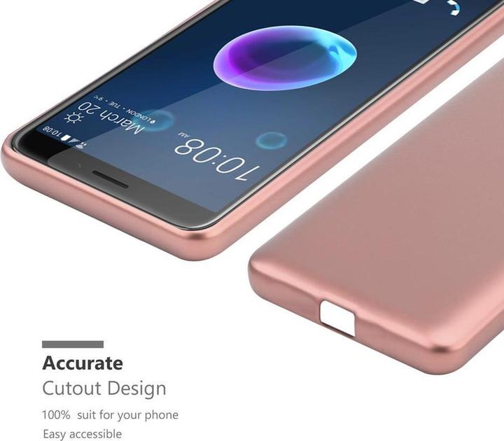 Actual product image Cadorabo TPU Matt Metallic Cover (HTC Desire 12)